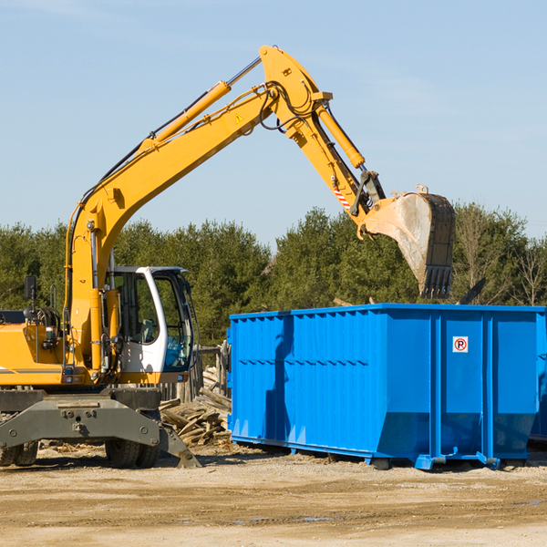 can i request a rental extension for a residential dumpster in Brown County